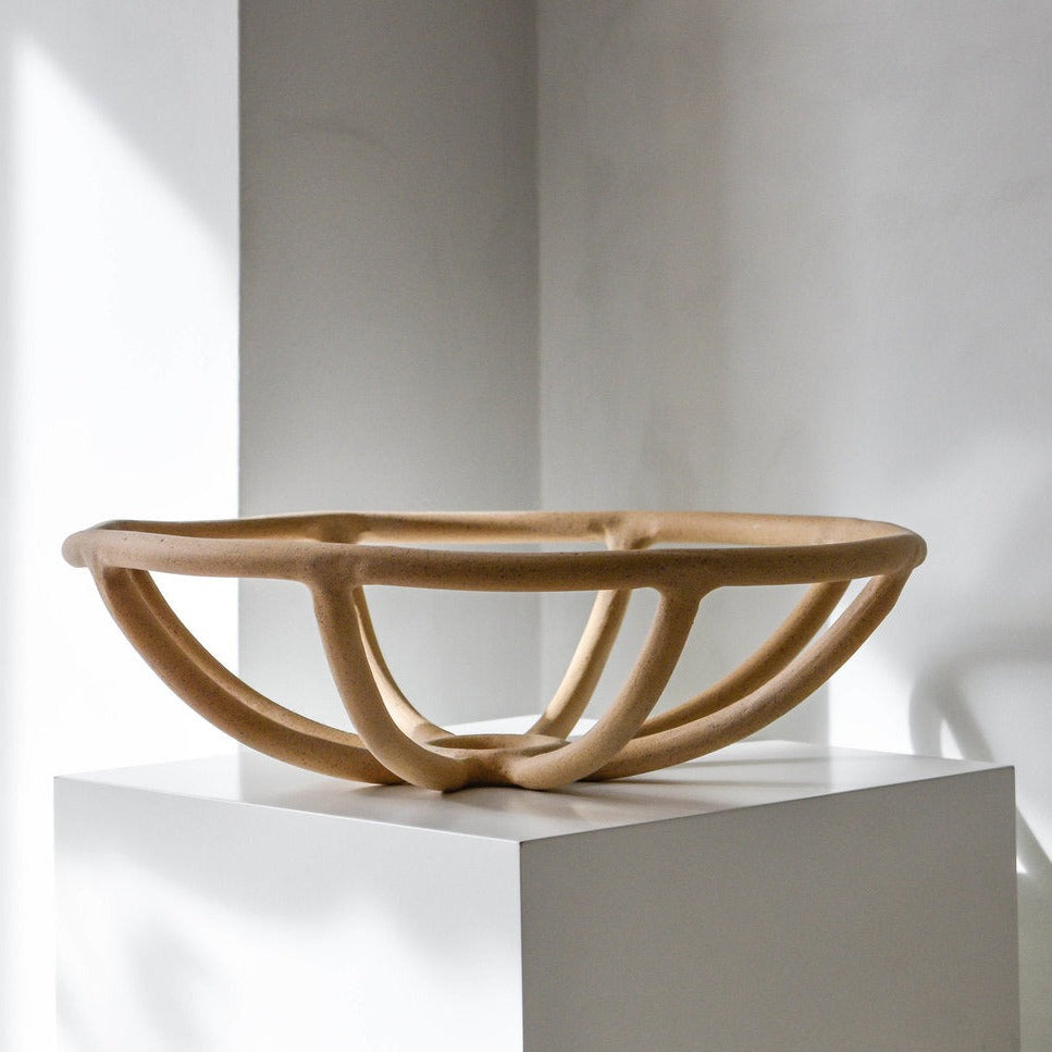 Prong Fruit Bowl, Terracotta: SIN ceramics - Handmade in Brooklyn